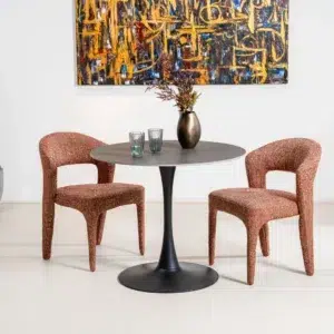 Seville Dining Chairs Sunset Set of 2 Textured Fabric