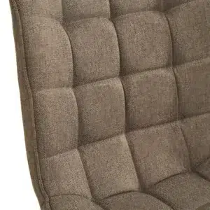 Sydney Dining Chair Taupe Set of 2 Linen Upholstery