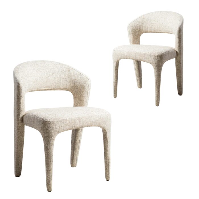 Seville Dining Chairs Wheat Set 2 Modern Dining Room