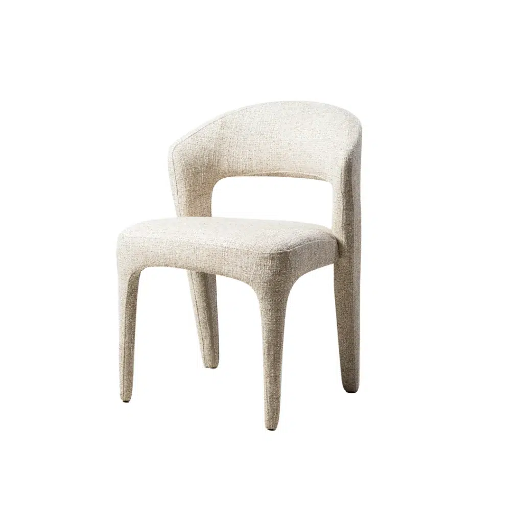 Seville Dining Chairs Set of 2 Wheat Textured Upholstery Durable