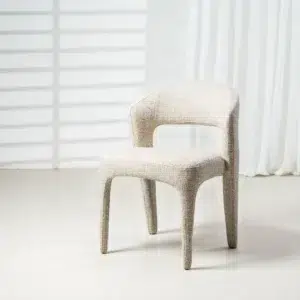 Seville Dining Chairs Wheat Set of 2 Textured Upholstery