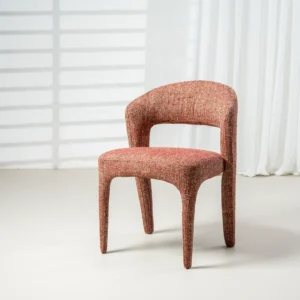 Seville Dining Chairs Sunset Set 2 Textured Fabric