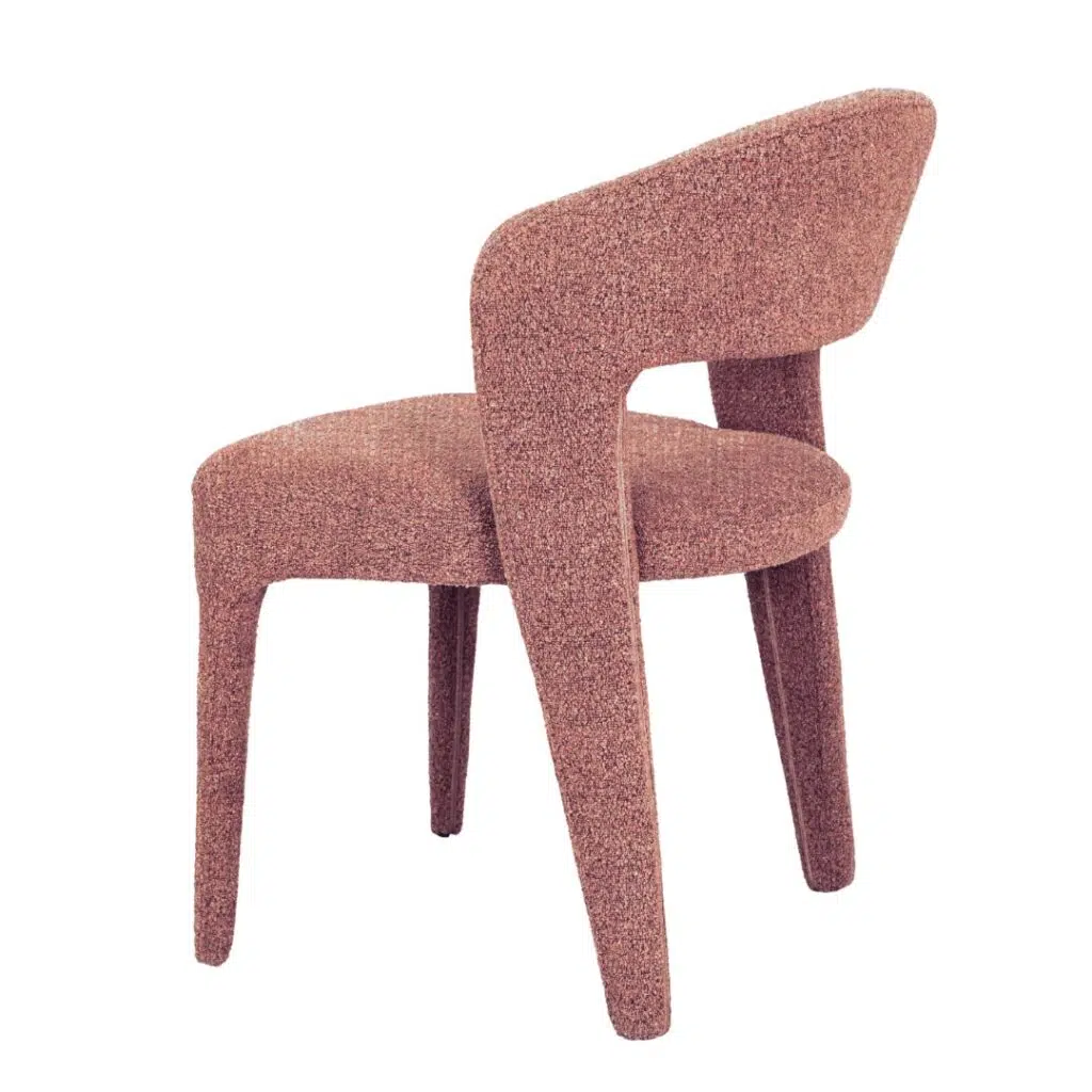 Seville Dining Chairs Set of 2 Sunset Textured Fabric Modern Comfortable