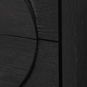 Amaris bedside table textured espresso black modern bedroom storage solution