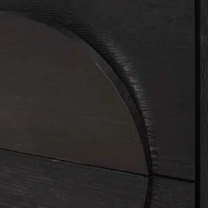 Amaris bedside table textured espresso black modern bedroom furniture