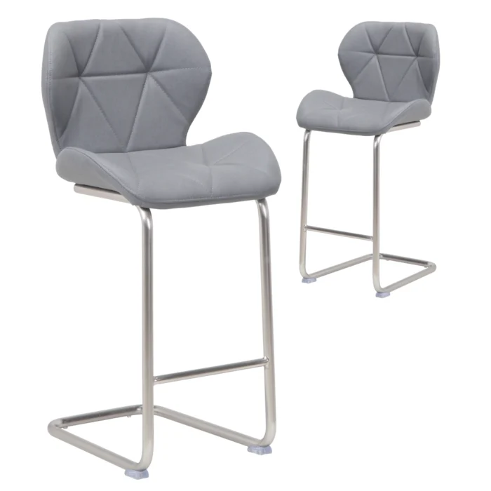 Sven Bar Stools – Grey (Set of 2)