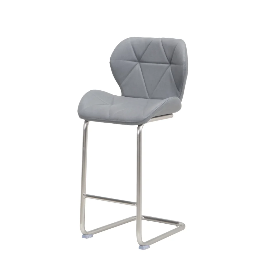 Sven Grey Wing-Back Bar Stools Set 2