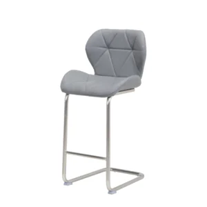 Sven Grey Wing-Back Bar Stools Set 2