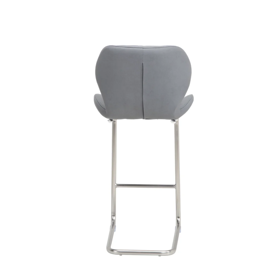 Sven Grey Bar Stools Set 2 Modern Ergonomic
