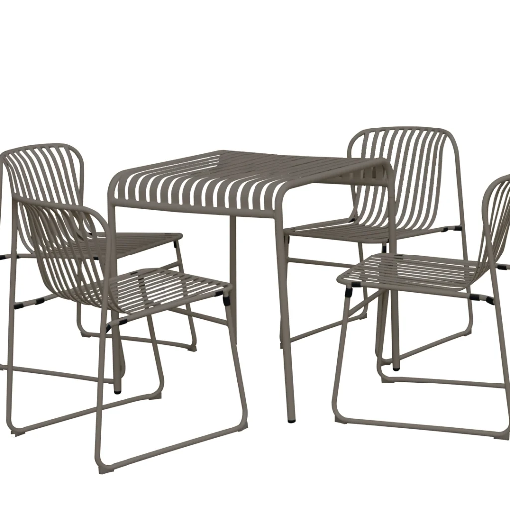 Lara Small Dining Table Cappuccino Durable Outdoor