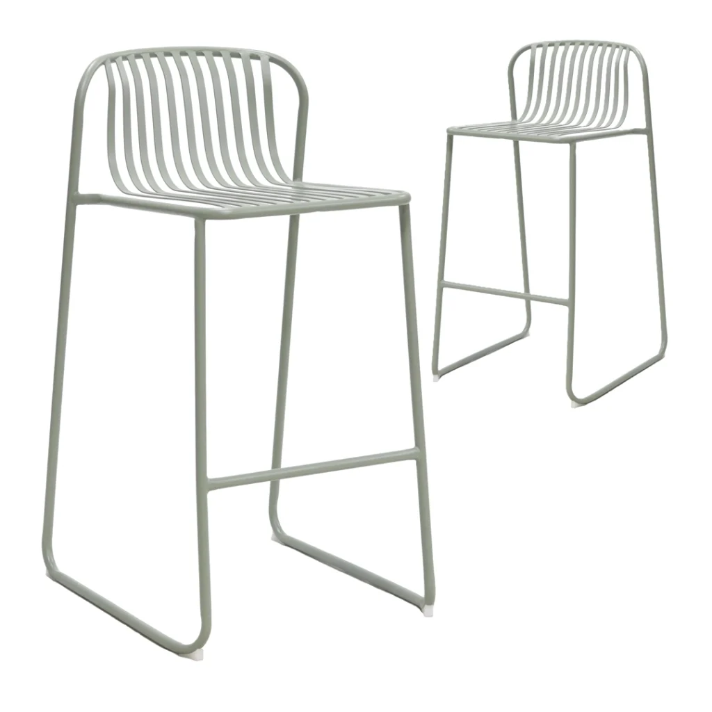 Swiss Bar Chairs Thyme Green Set of 2