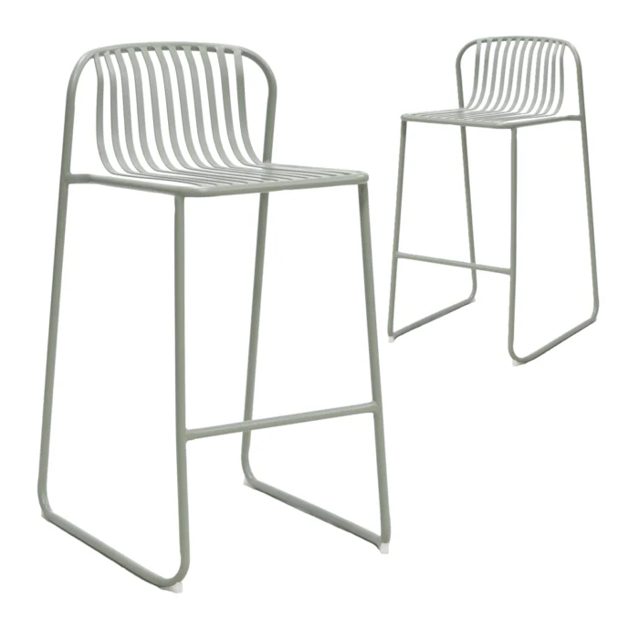 Swiss Bar Chair – Thyme Green (Set of 2)