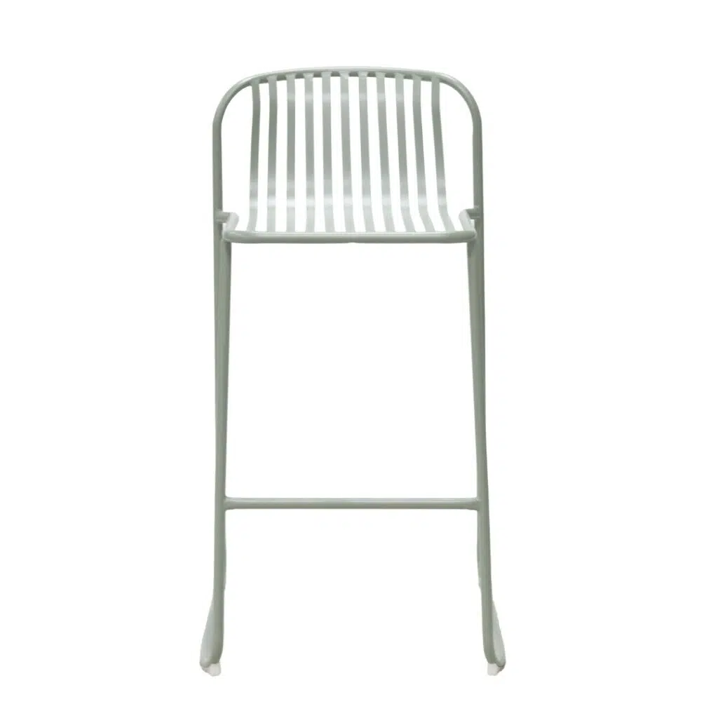 Swiss Bar Chair Thyme Green Set 2 Ergonomic Steel