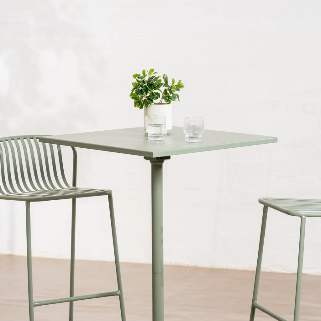 Swiss Bar Chair Set 2 Thyme Green