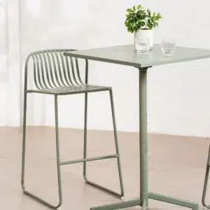 Swiss Bar Chair Thyme Green Set 2