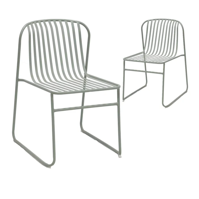 Swiss Dining Chairs – Thyme Green (Set of 2)