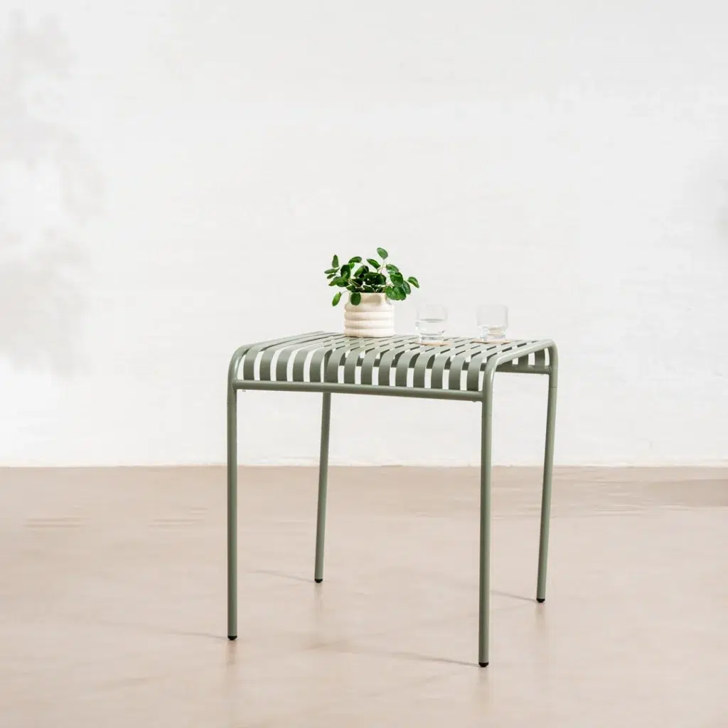 Thyme Swiss Small Outdoor Dining Table Green