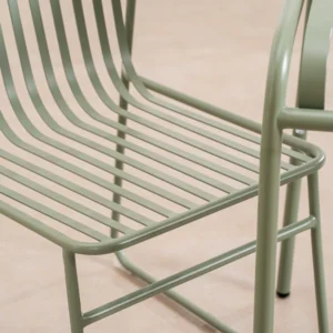 Thyme Green Rust-Resistant Outdoor Dining Chairs
