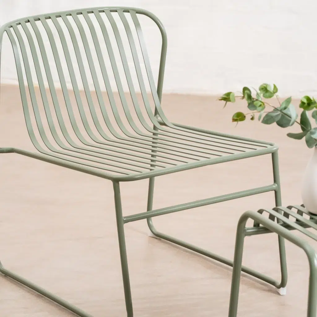 Swiss Leisure Chair Thyme Green Ergonomic Steel Outdoor