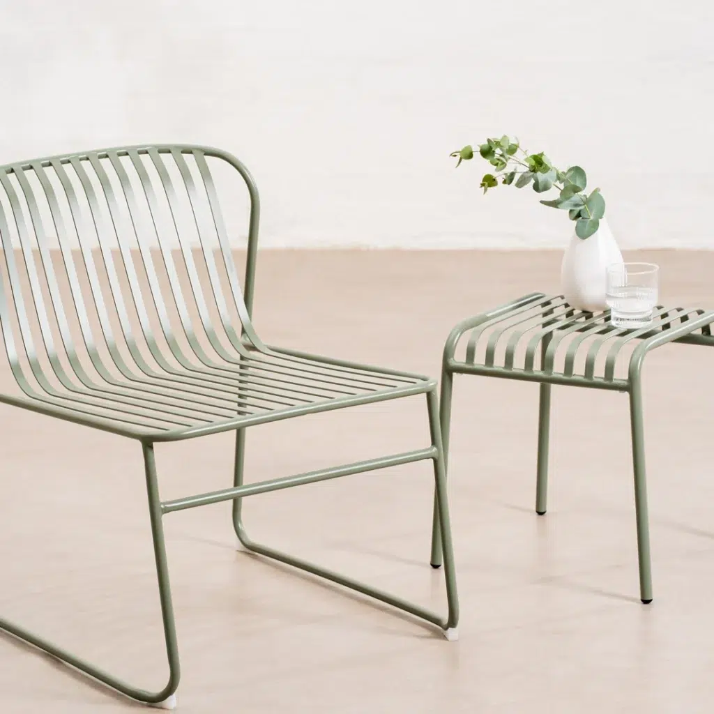 Swiss Leisure Chair Thyme Green Ergonomic Steel Outdoor