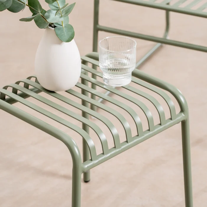 Thyme Green Outdoor Side Table – Durable