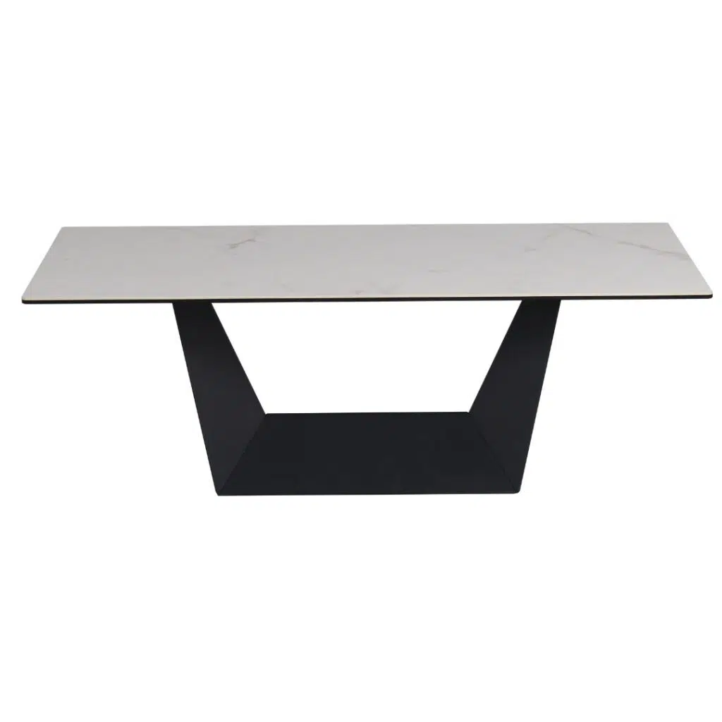 Modern ceramic coffee table with marble design