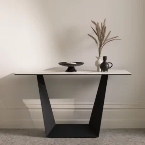 Symphony Marmo Ceramic Console Table - Modern Marble Design