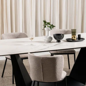 Symphony Marmo Ceramic Dining Table - Modern Marble Effect