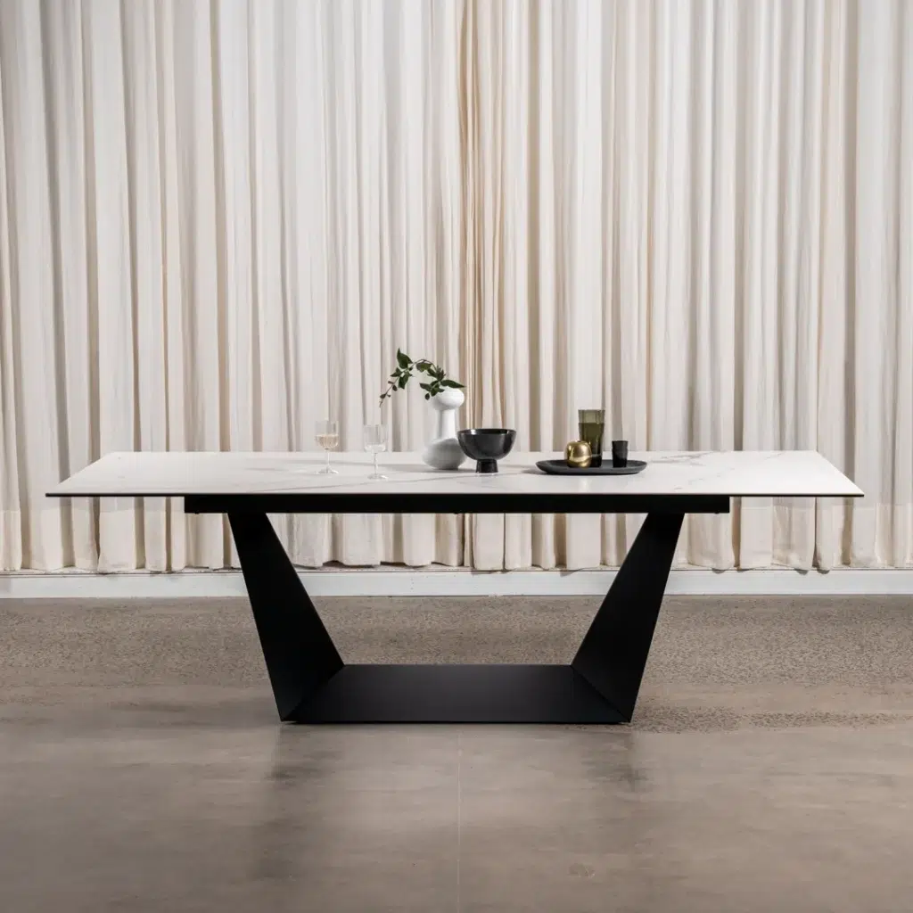 Symphony Marmo Ceramic Dining Table with Marble Effect