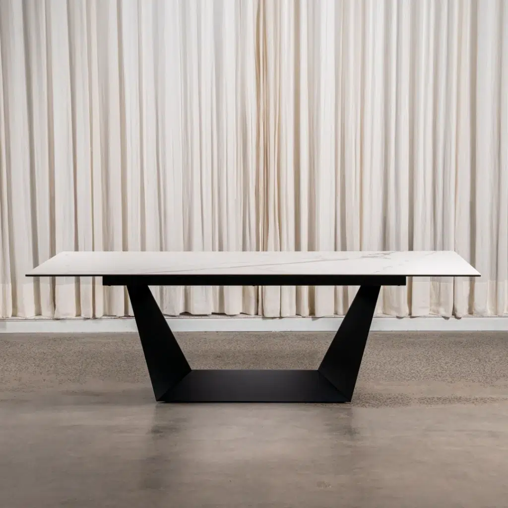 Symphony Marmo Ceramic Dining Table Marble-Effect Scratch Resistant