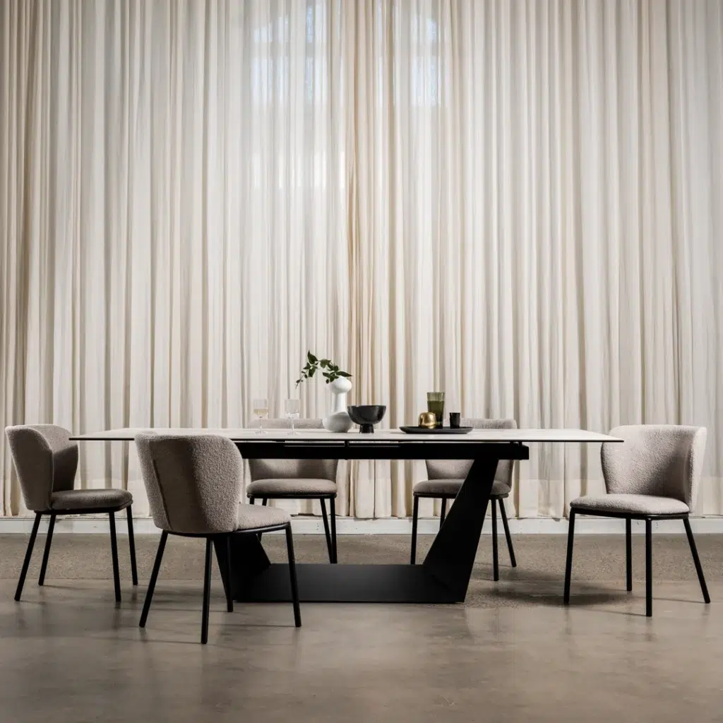 Symphony Marmo Ceramic Dining Table Marble Effect