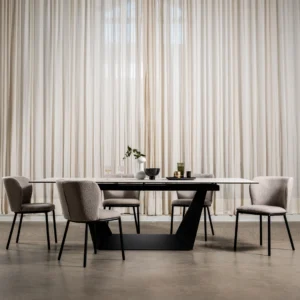 Symphony Marmo Ceramic Dining Table Marble Effect