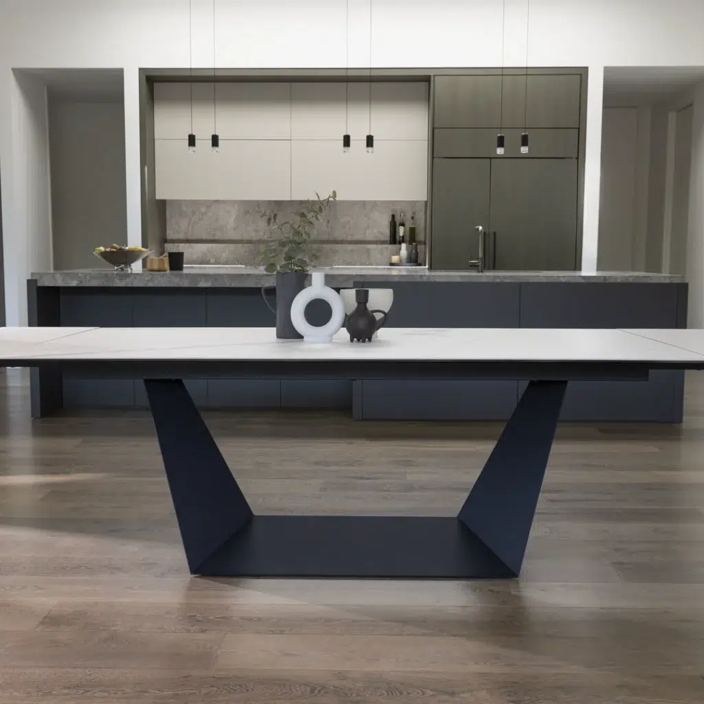 Symphony Extension Dining Table Marmo Ceramic Expandable