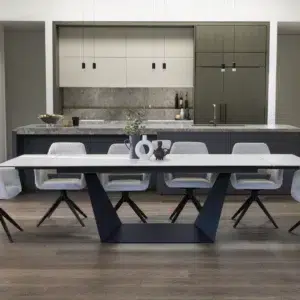 Symphony Extension Dining Table Marmo Ceramic Expandable