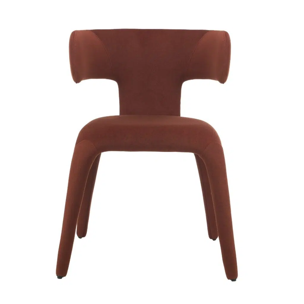 Taurus Dining Chairs Rust Set 2