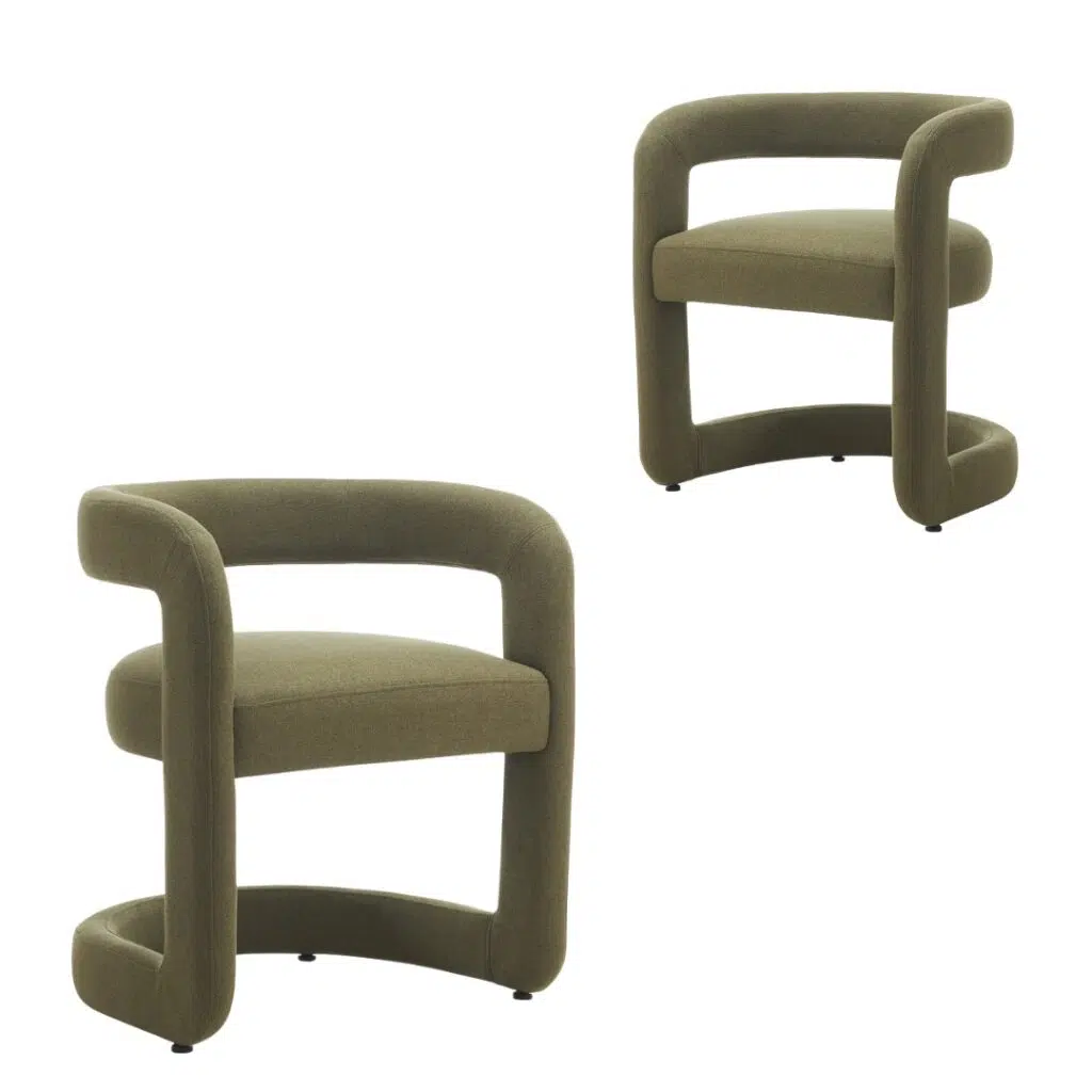 Toronto Dining Chairs Olive Set 2
