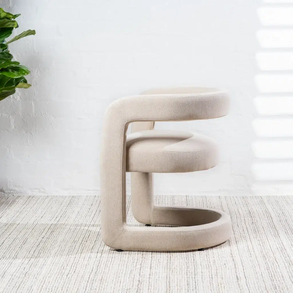 Toronto Dining Chairs Sand Set 2 Modern Neutral