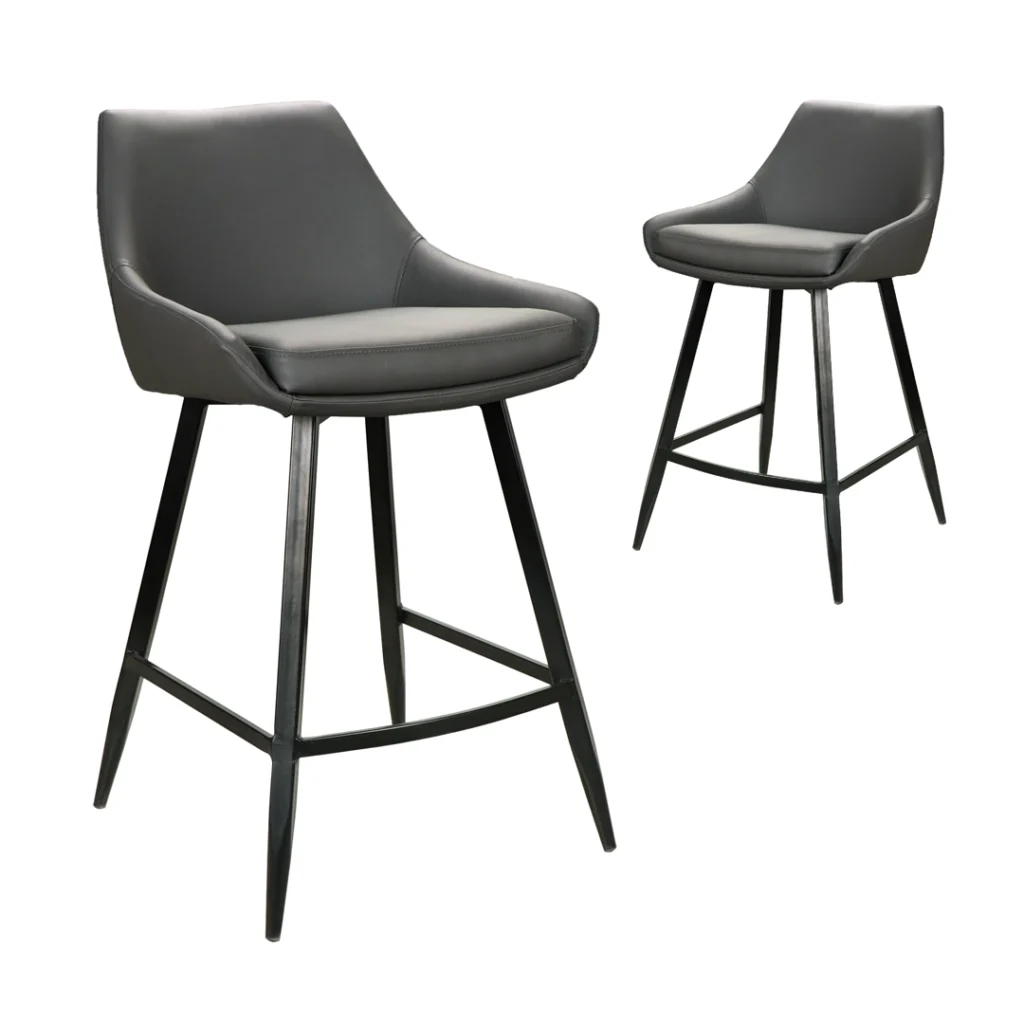 Toledo Bar Stool Grey Modern Kitchen Home Bar Ergonomic