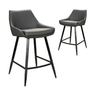 Toledo Bar Stool Grey Modern Kitchen Home Bar Ergonomic