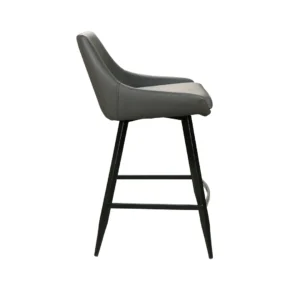 Toledo Bar Stool Grey Modern Ergonomic Design