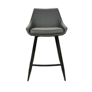 Toledo Bar Stool Grey Sleek Ergonomic