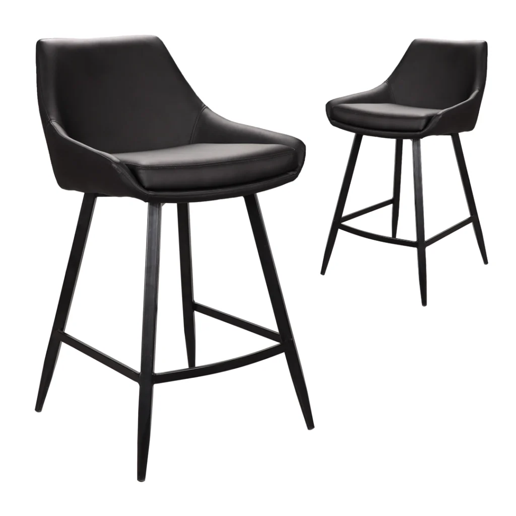 Toledo Bar Stool Black Modern Durable
