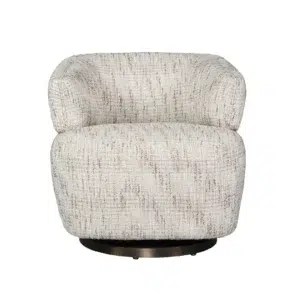 Toorak Swivel Occasional Chair in Birch with 360-degree Swivel
