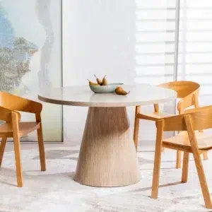 Hendriks Ash Dining Chair Set of 2 Scandinavian Design with Natural Grain and Ergonomic Shape