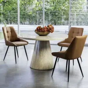 Tessa Round Dining Table French Fawn