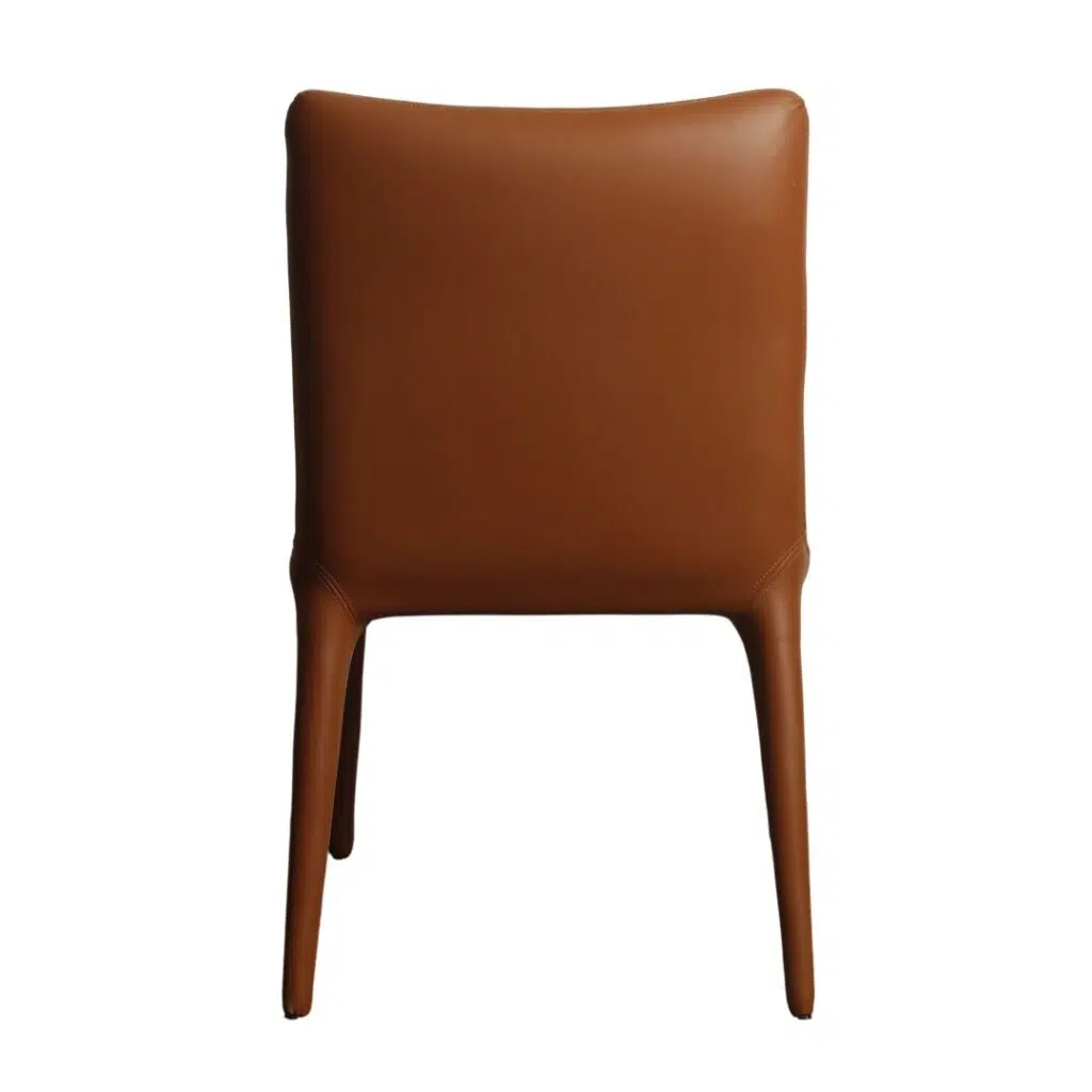 Toulon Dining Chairs Tan PU Set 2