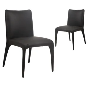 Toulon Dining Chairs Black Set 2