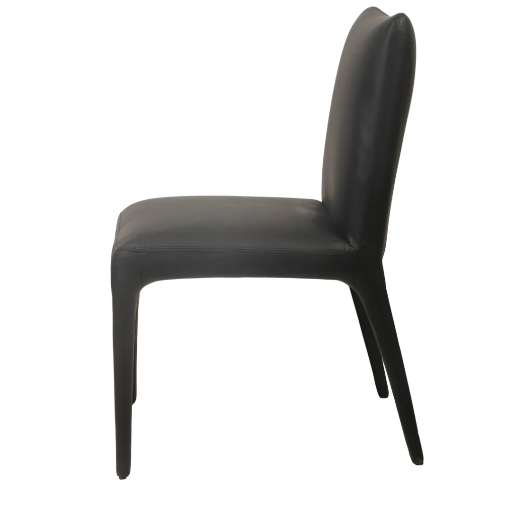 Toulon Black Dining Chairs 2-Piece PU Leather