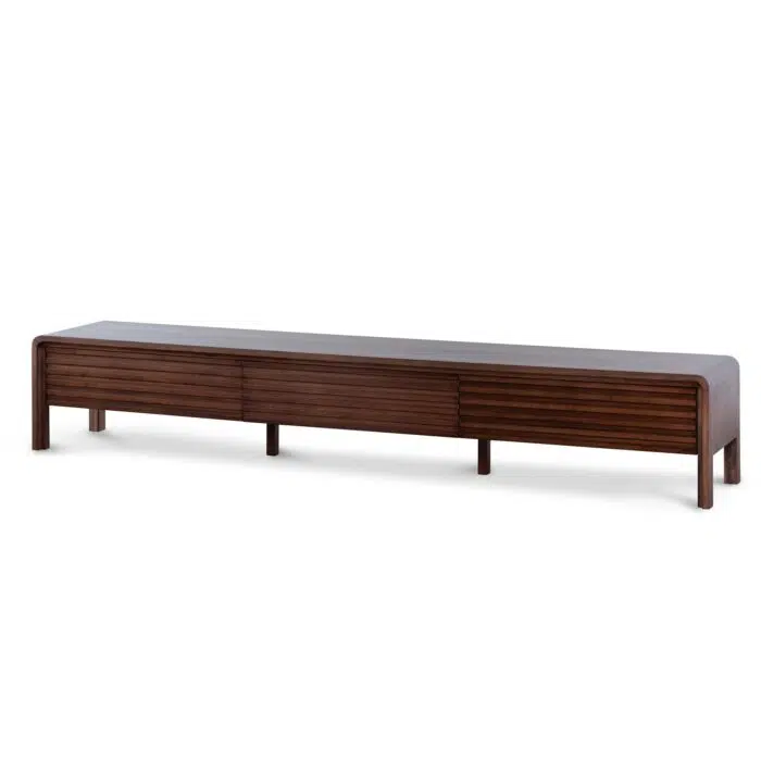 Liora 2.2m TV Entertainment Unit – Walnut