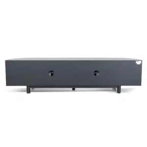 Tobias 2.2m rattan door TV unit full black modern boho chic living room furniture